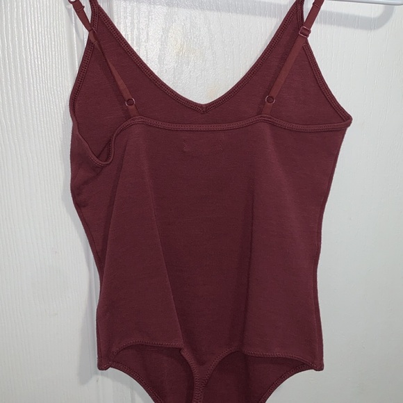 Mauve/maroon thong bodysuit - Picture 1 of 3
